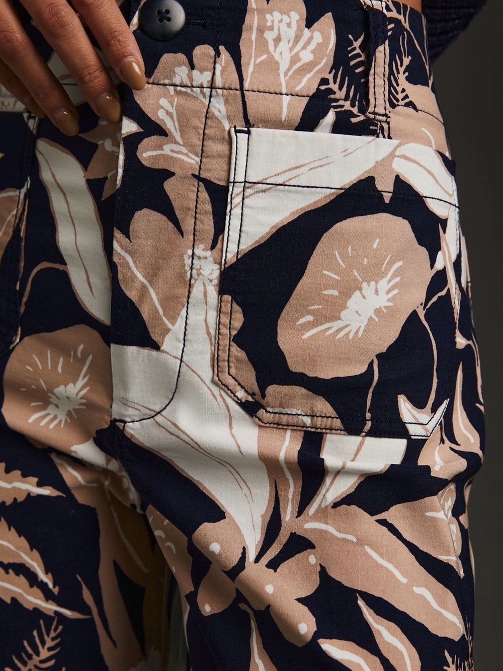 Maeve Colette High-Rise Wide-Leg Cropped Pants by Jo Faulkner - Picture 4 of 5